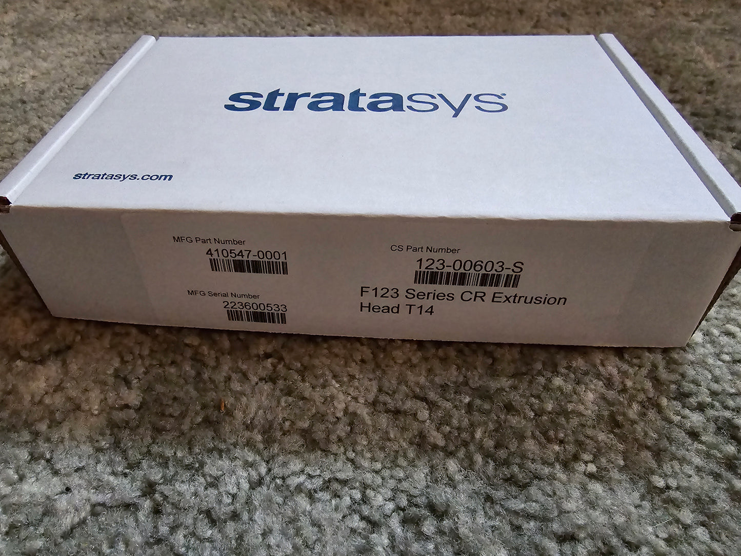 Stratasys F123 Series CR-T14 Extrusion Head 123-00603-S - New/Unused